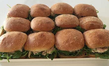 Petite Sandwiches provided by Hudson Valley NY catering service, Black Eyed Suzie's.